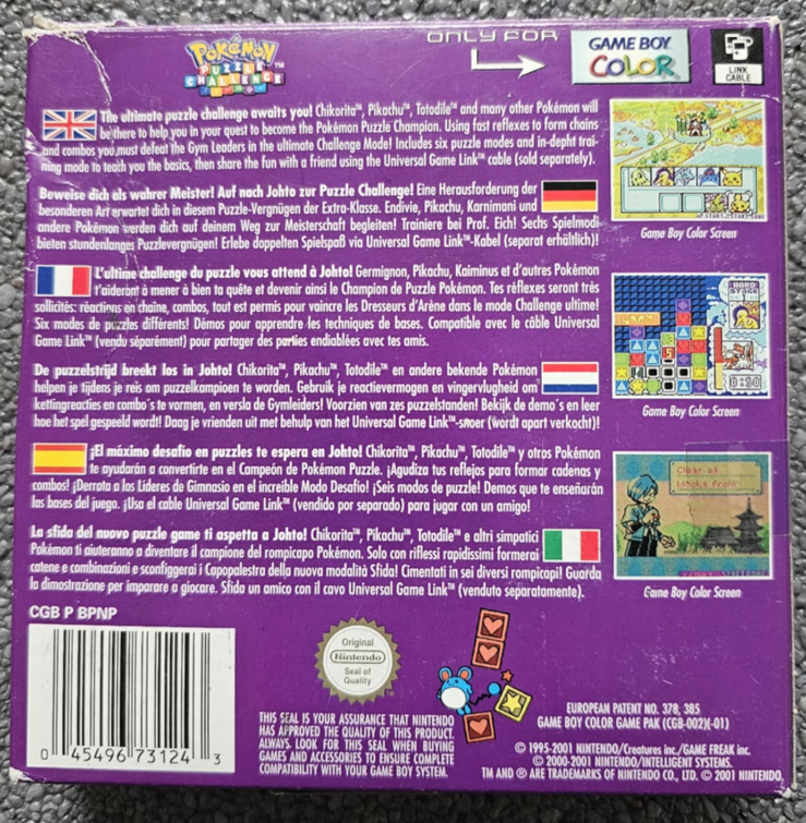Défi Puzzle Pokémon