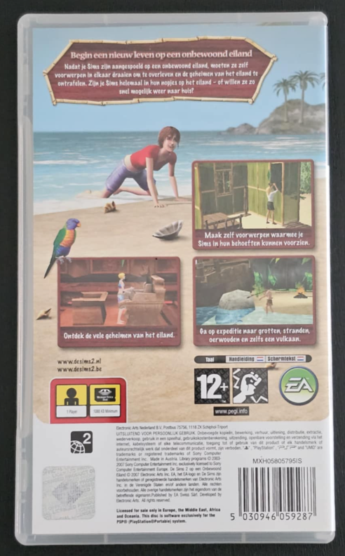 De  Sims 2 op een onbewoond Eiland