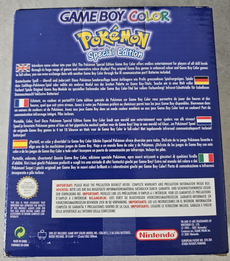 Pokémon special edition GameBoy Color
