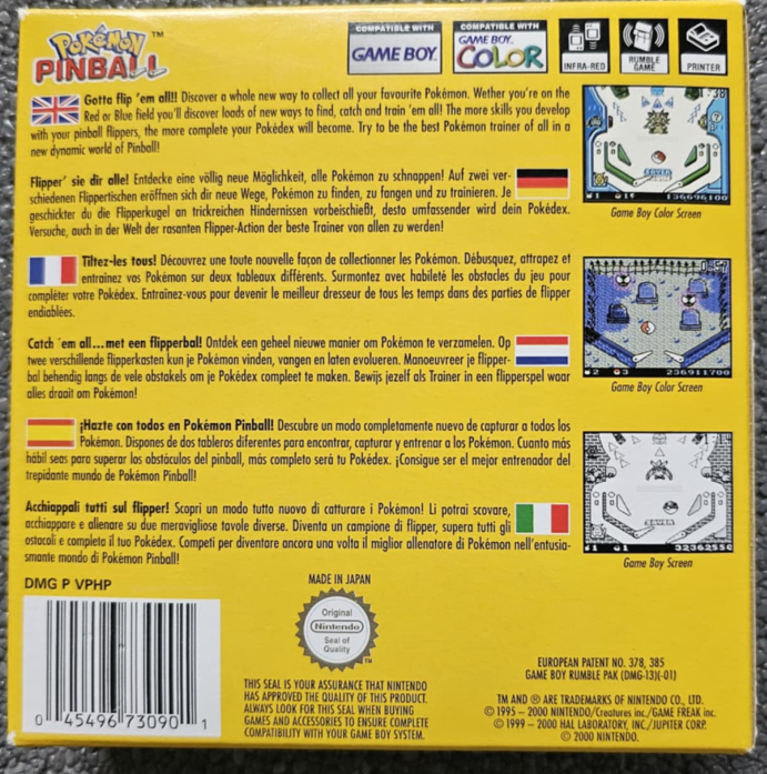 Pokemon Pinball