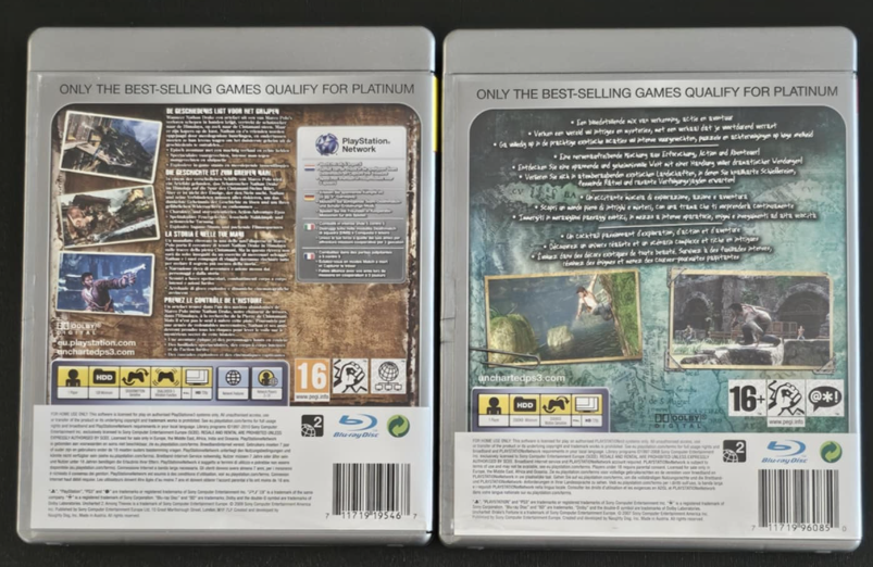 Uncharted Platinum Double pack